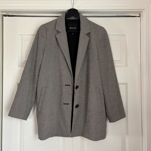 Madewell Dorset Blazer in Houndstooth XS $168 - Picture 6 of 14